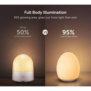 Neero Night Light for Kids, Baby Night Light with 7 Colors Changing & Dimming Function, Rechargeable Night Light with Touch Control